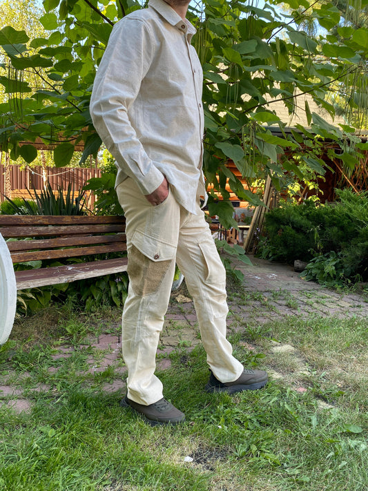 Hemp pants for man