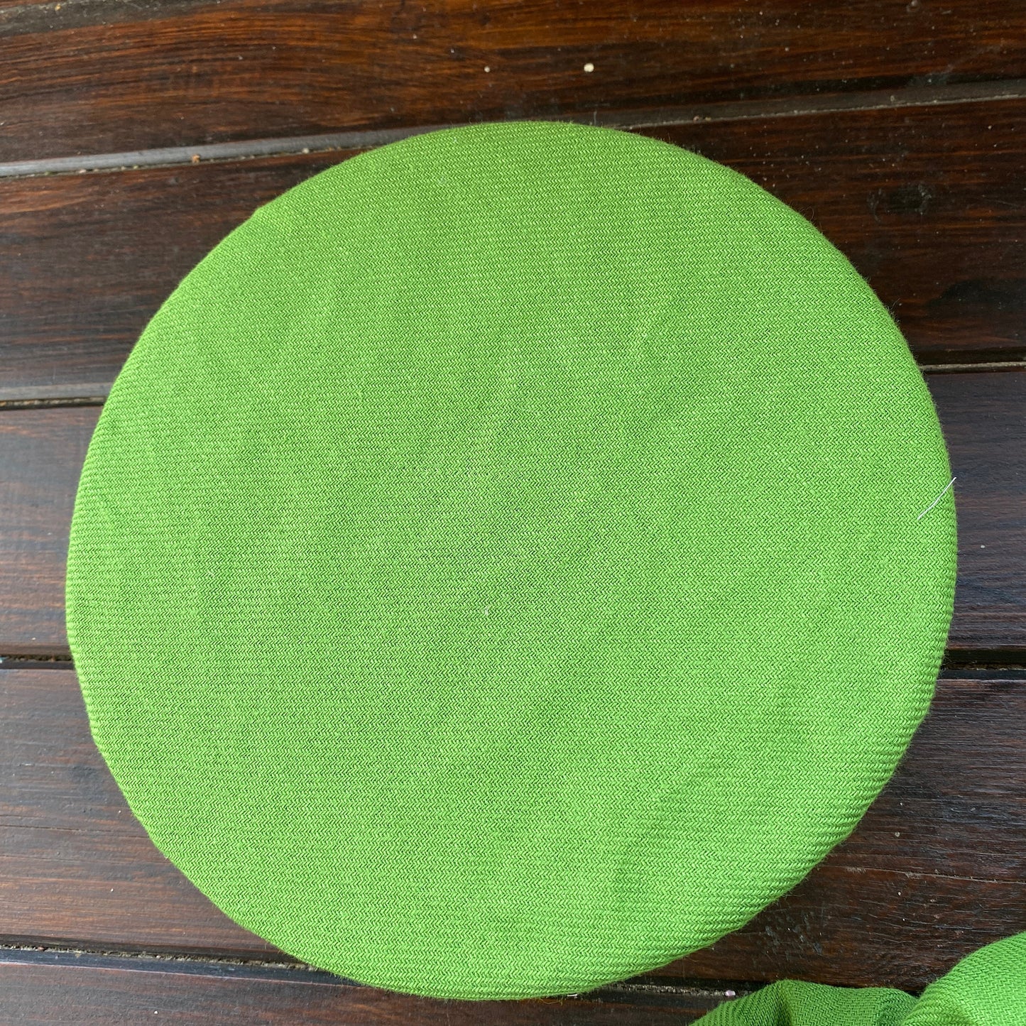 Hemp bowl cover- Set of 5 or 10 pieces - Green and natural - Possible tailoring according to your measurement