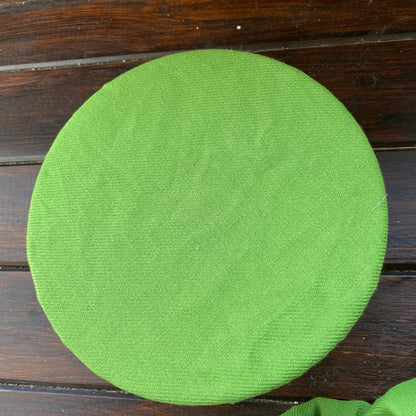 Hemp bowl cover- Set of 5 or 10 pieces - Green and natural - Possible tailoring according to your measurement