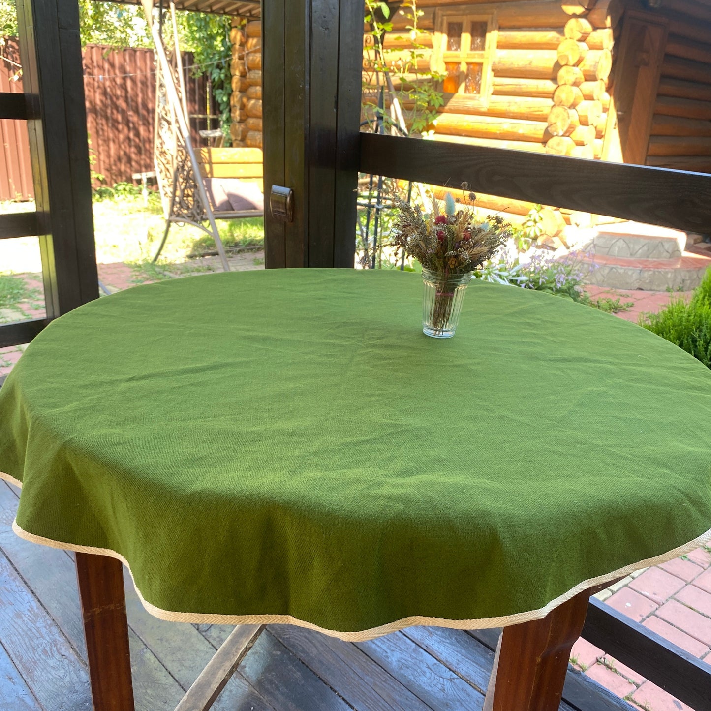 Hemp tablecloth