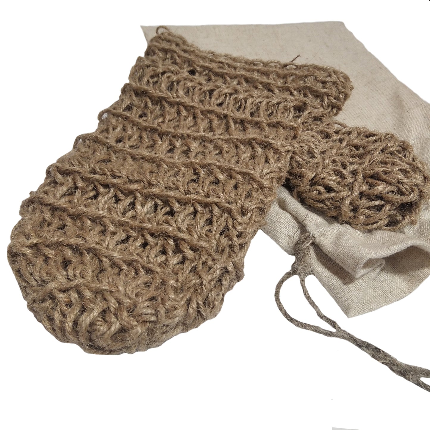 Hemp Exfoliating Glove Mitt - Body Scrubber
