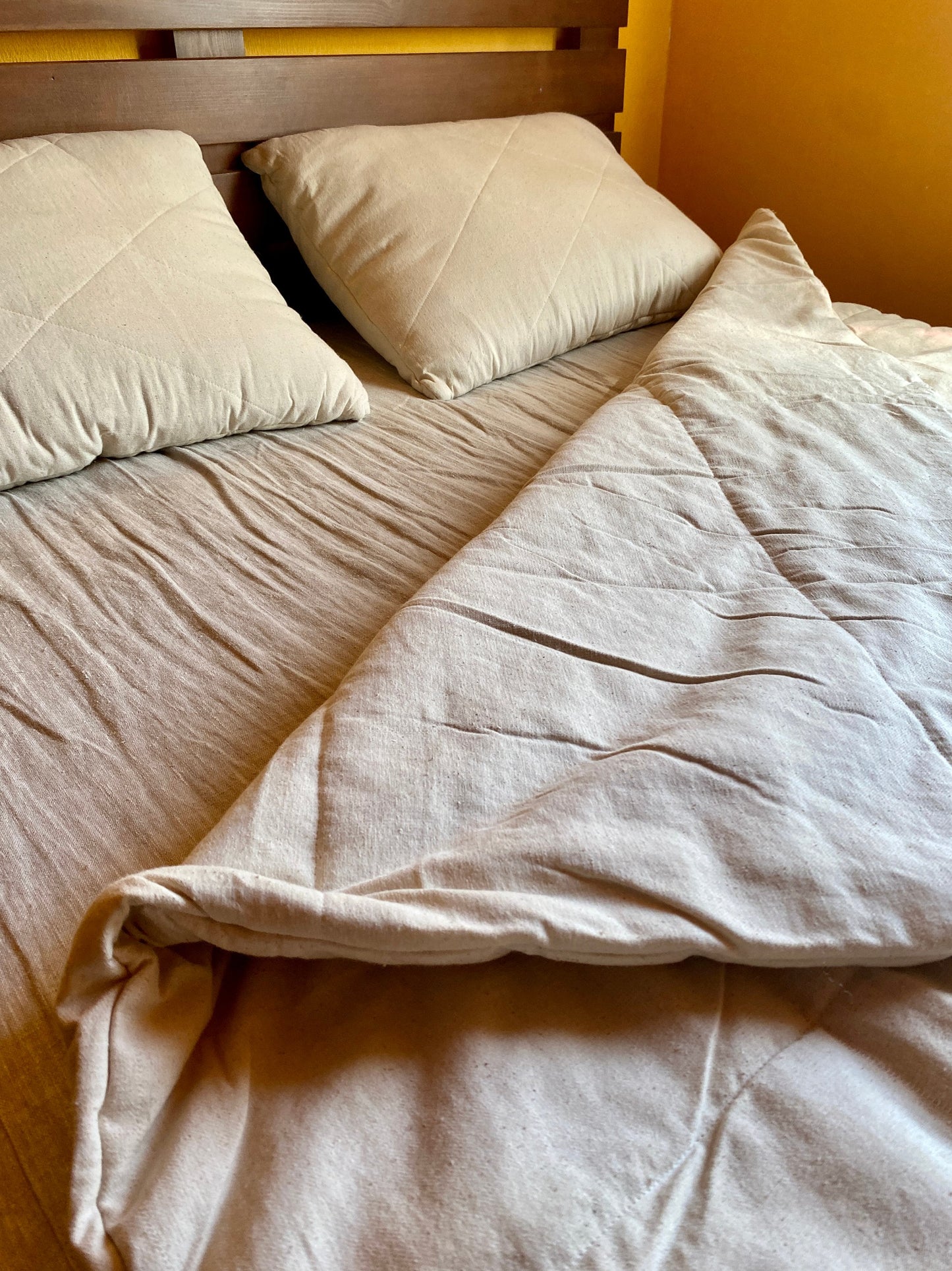 Hemp pillow with herbs, Berkun, chamomile flowers, buckwheat hull, Orthopedic strong pillow with aromatherapy effect