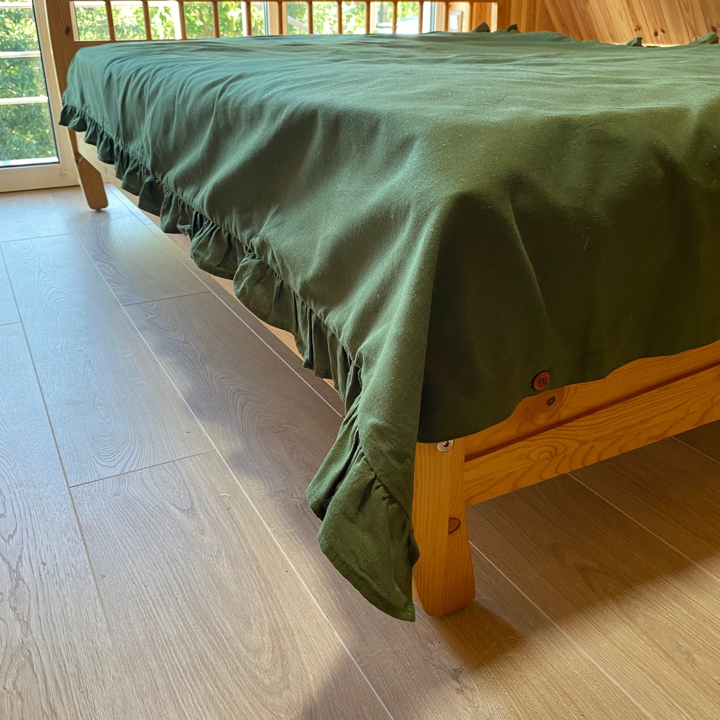 Ruffle Hemp DUVET COVER - Hemp duvet cover,king,twin,full,Queen