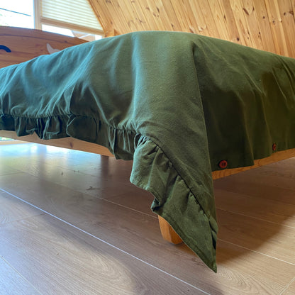 Ruffle Hemp DUVET COVER - Hemp duvet cover,king,twin,full,Queen