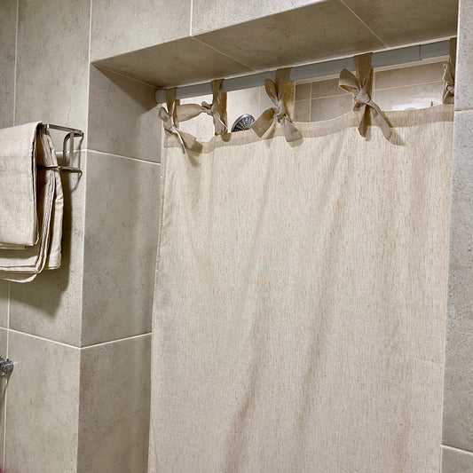 Hemp curtain - Natural color