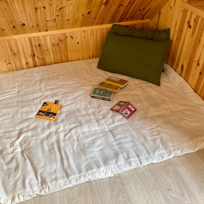 Hemp reading mat, play mat