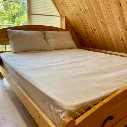 Hemp floor cushion cover