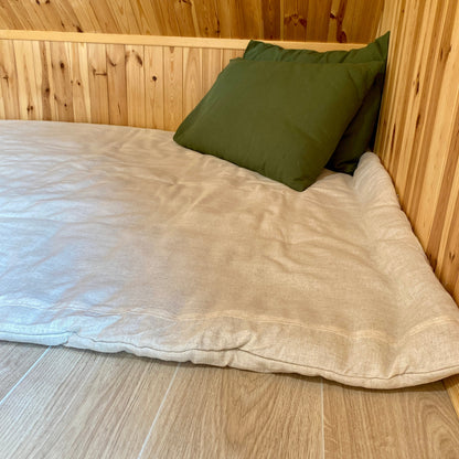 Hemp reading mat, play mat