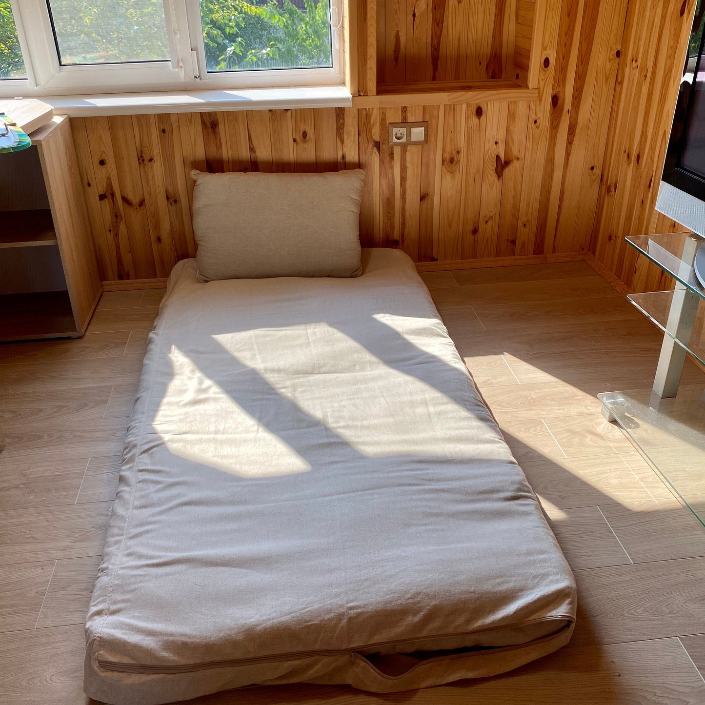 Hemp floor cushion cover