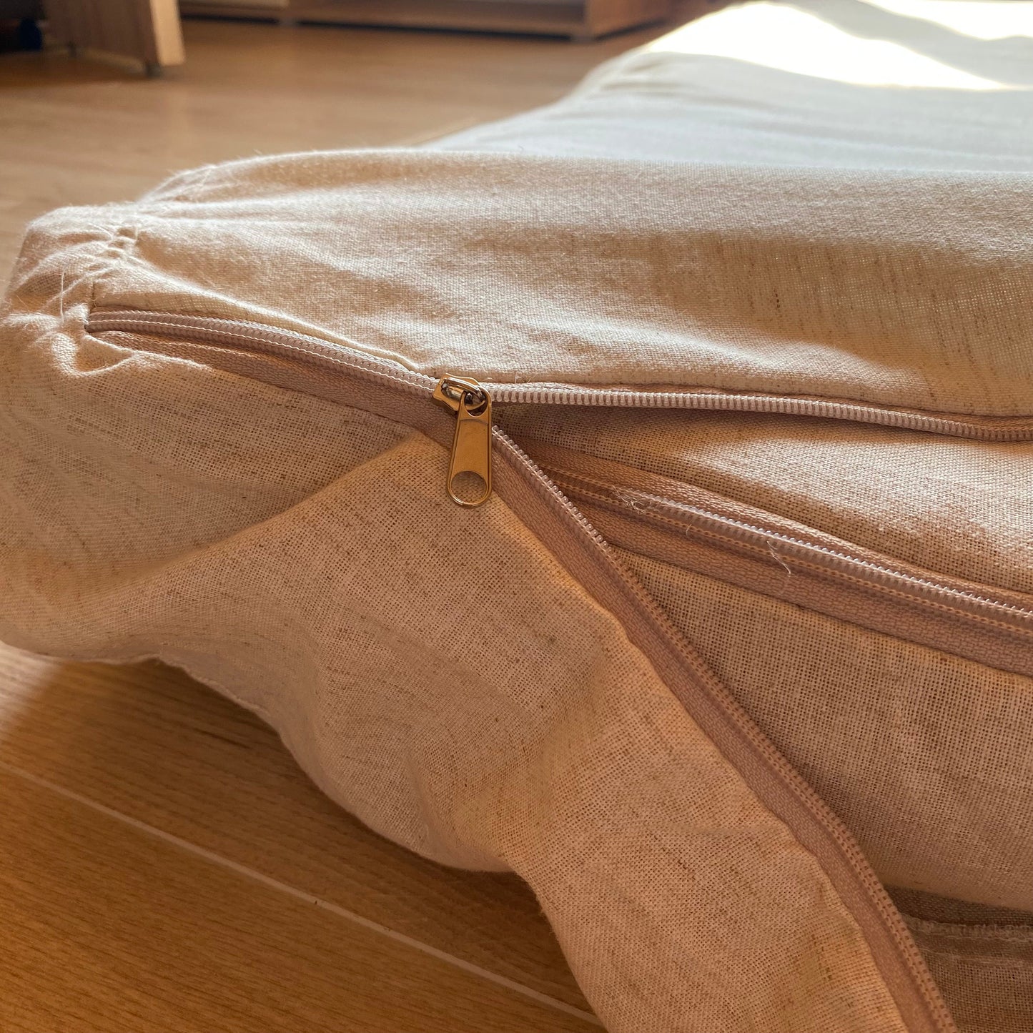 Hemp floor cushion cover