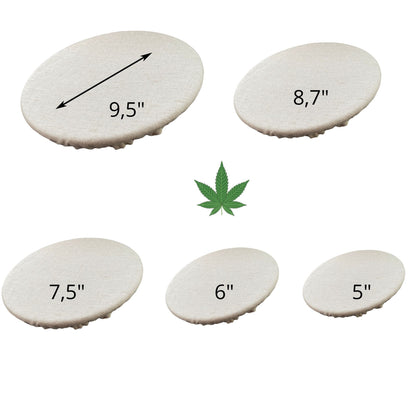 Hemp bowl covers/Bowl Dish Cover Set of 5 reusable washable, breathable organic hemp food cover