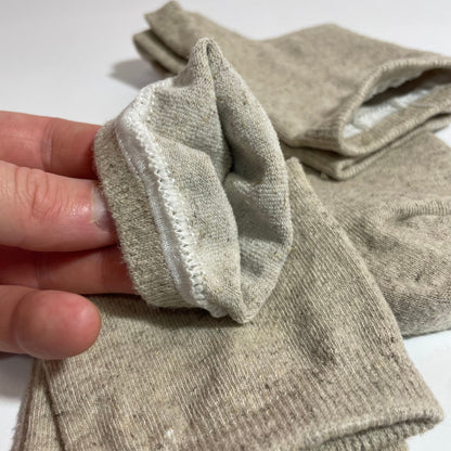 Hemp socks for men and women - Natural light gray color