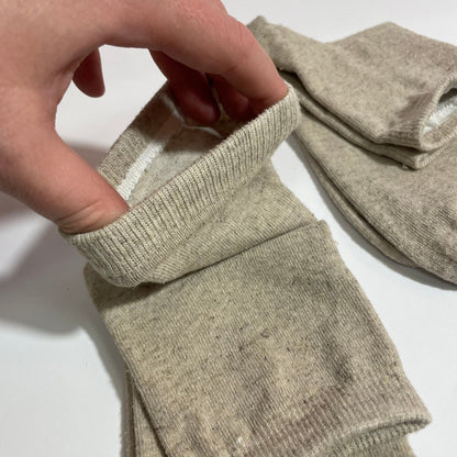 Hemp socks for men and women - Natural light gray color