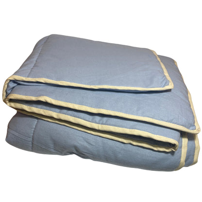 Hemp Throw Blanket with Soft Cotton Flannel Surface and Hemp Filling