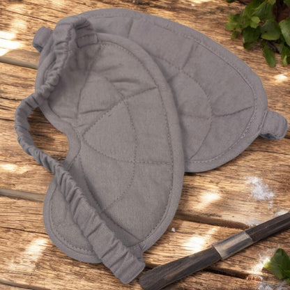 100% Cotton Soft Flannel Sleep Mask with Hemp Filling