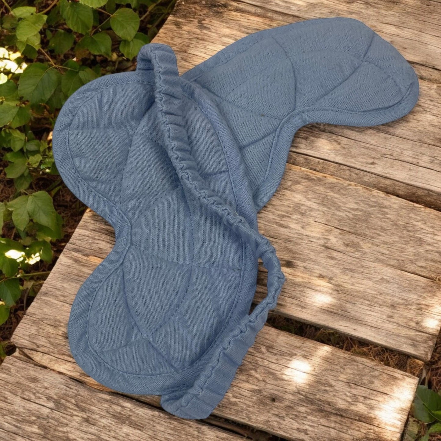 100% Cotton Soft Flannel Sleep Mask with Hemp Filling