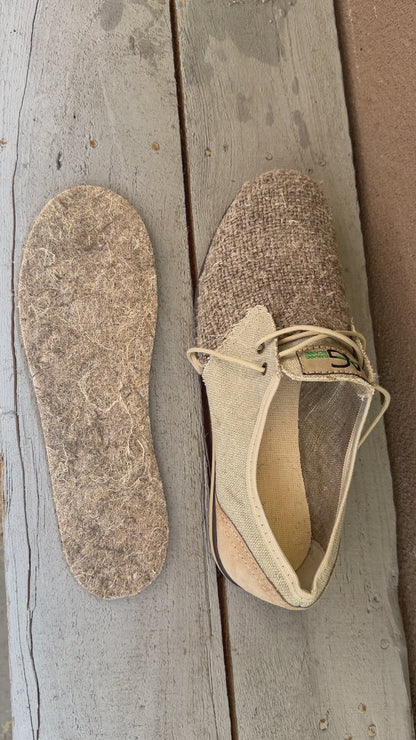 Men’s Hemp Insoles – Natural Pressed Fiber Shoe Inserts