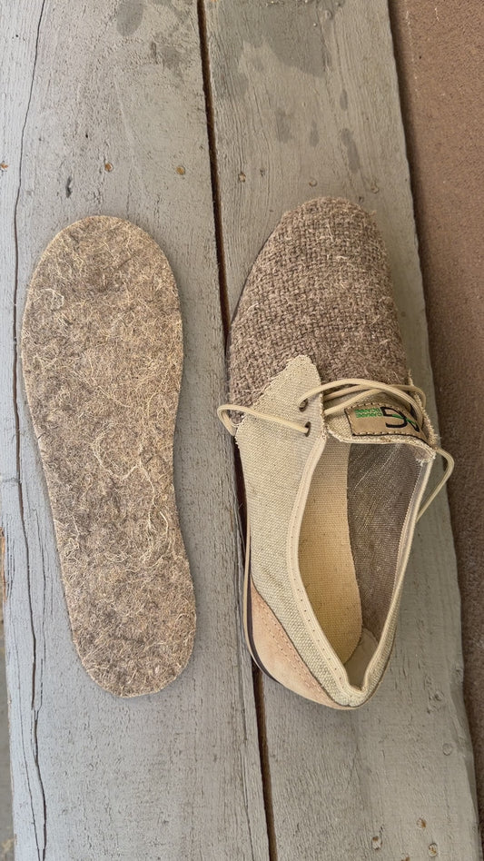 Men’s Hemp Insoles – Natural Pressed Fiber Shoe Inserts