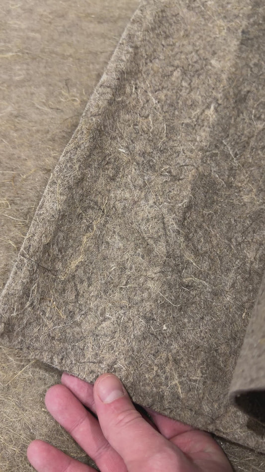 Natural Pressed Hemp Fiber Runner Rug by the Cut