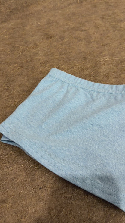 Sky Blue Hemp Boyshort Underwear for Women