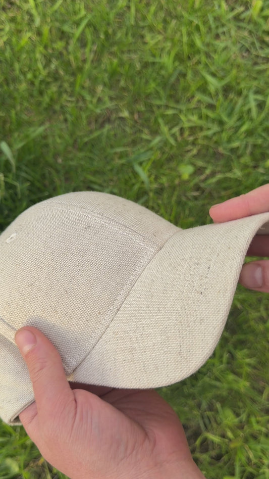 Natural Hemp Cap – Unisex Breathable Handmade Hat