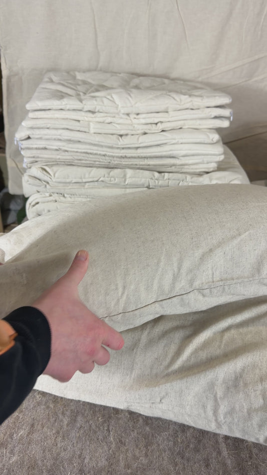 Hemp Pillowcase – Green or Biege Color