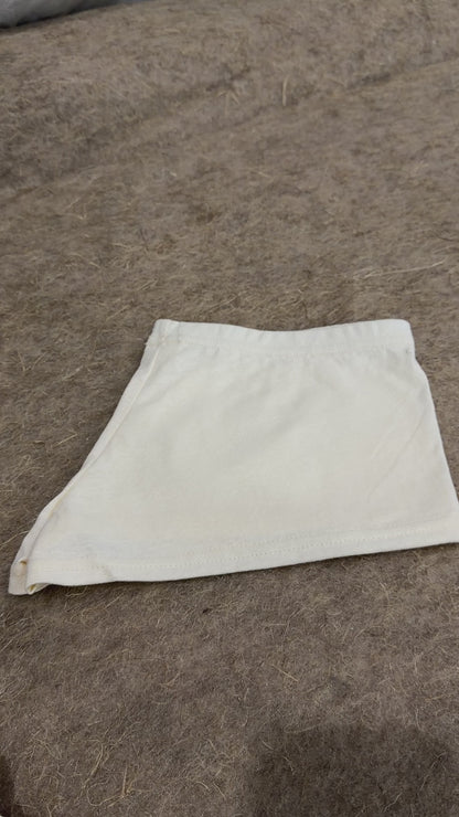 Women’s Milk White Hemp Boyshort Underwear Soft Natural Fabric Panties