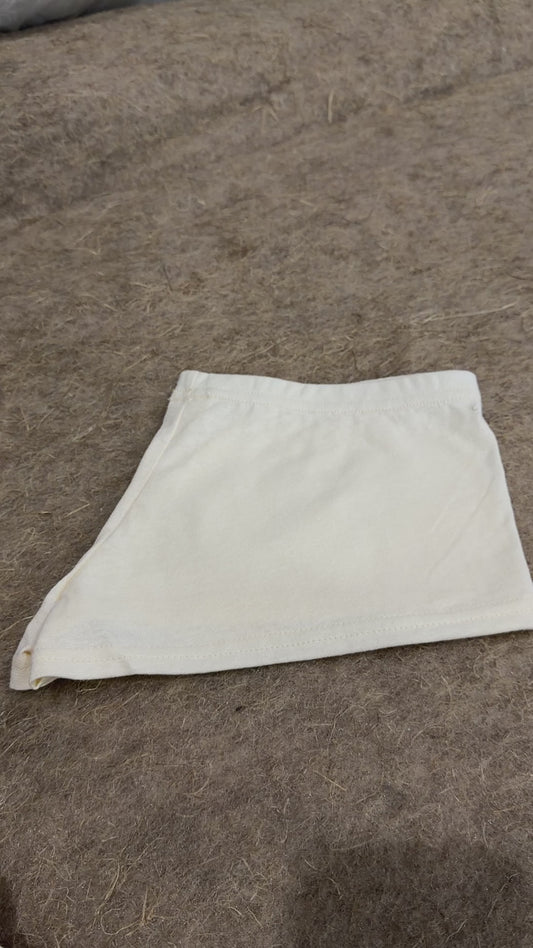 Women’s Milk White Hemp Boyshort Underwear Soft Natural Fabric Panties