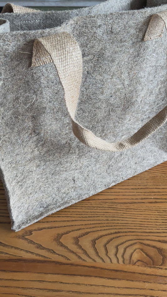 Handmade Hemp Shopper Bag – Durable Pressed Hemp Fiber Tote, Natural Eco Bag